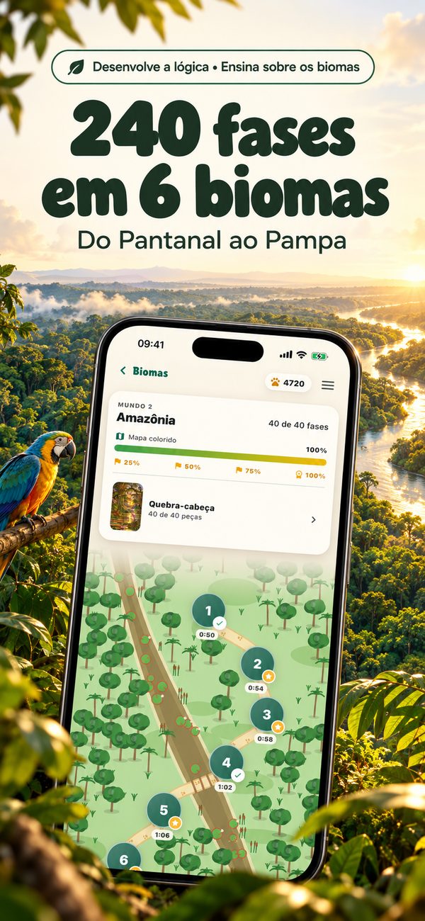 240 fases em 6 biomas, do Pantanal ao Pampa
