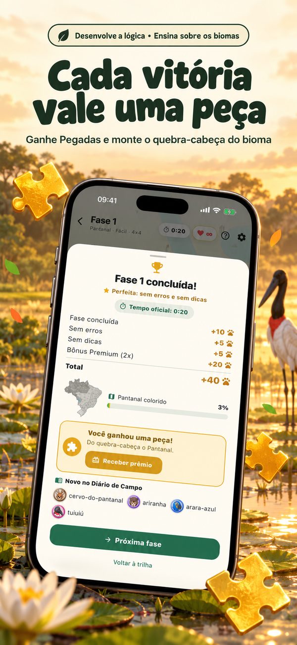 Cada vitória vale uma peça